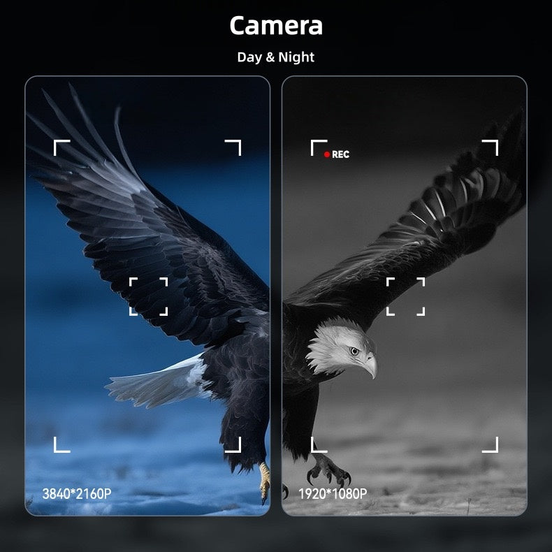 4K Night Vision device | 800m IR Range | 32GB Card & 4" Screen