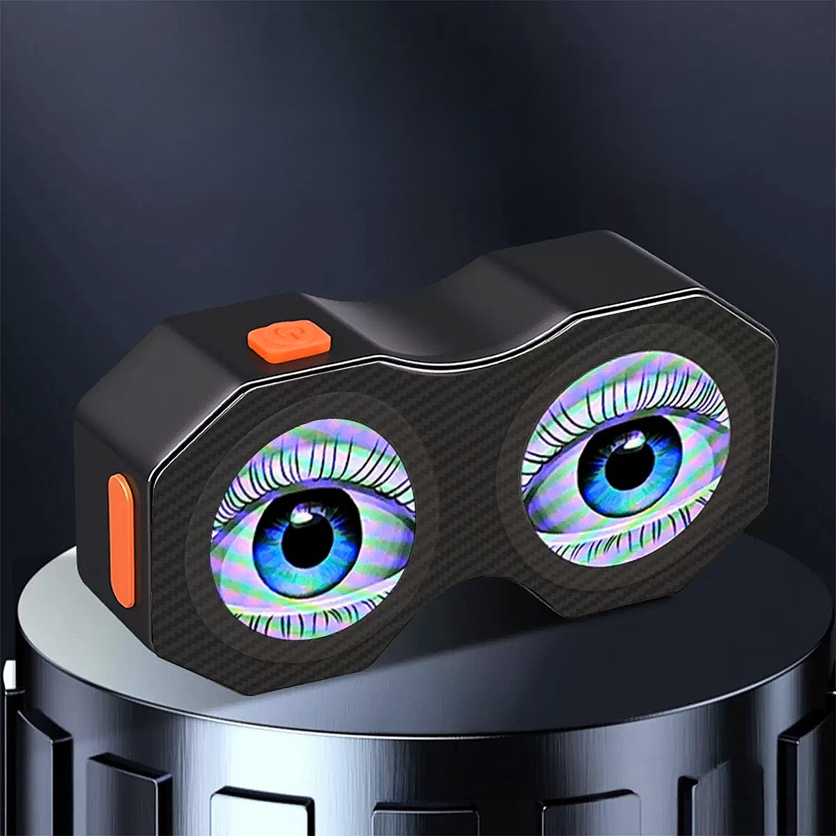 Dynamic Evil Eye Bicycle Tail Light | 82 Modes APP Control LED Laser Warning Light with USB Rechargeable Battery, IPX6 Waterproof for Mountain Road Bike Cycling Safety