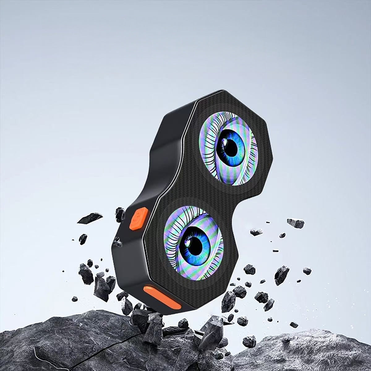 Dynamic Evil Eye Bicycle Tail Light | 82 Modes APP Control LED Laser Warning Light with USB Rechargeable Battery, IPX6 Waterproof for Mountain Road Bike Cycling Safety