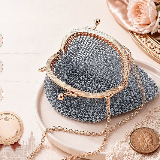 British Vintage Chainmail Mesh Purse