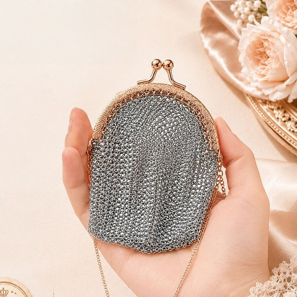 British Vintage Chainmail Mesh Purse