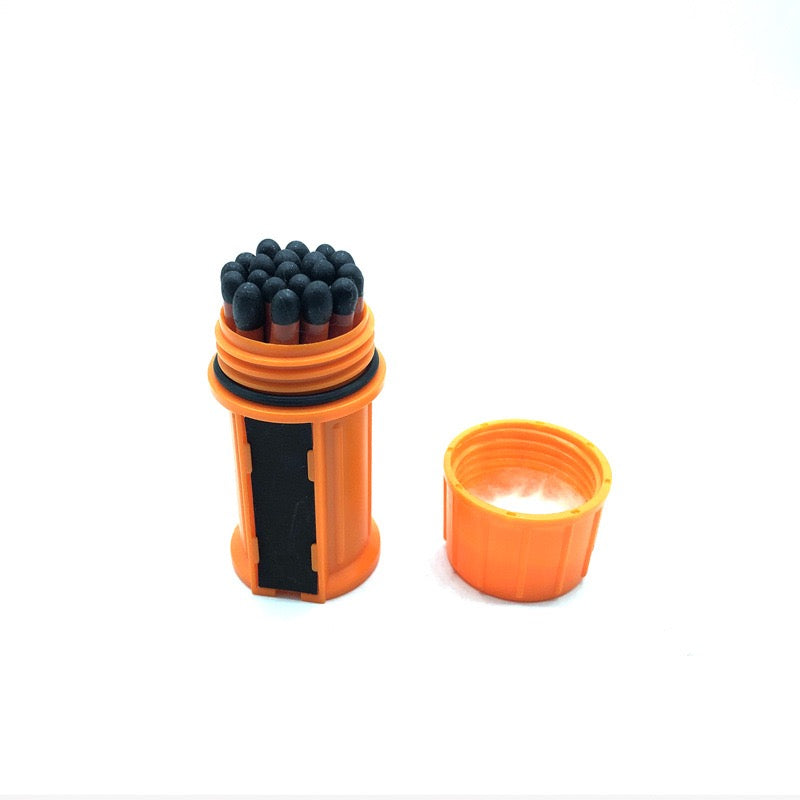 Waterproof & Windproof Survival Matches – 20 Sticks with Waterproof Case | Emergency Fire Starter for Camping, Hiking &amp; Survival Kits