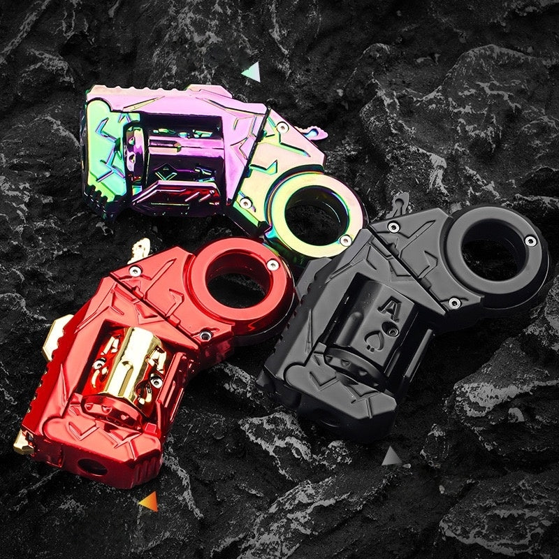 Mini Ring Decompression Launcher Alloy Shell Ejecting Model Fidget Toy
